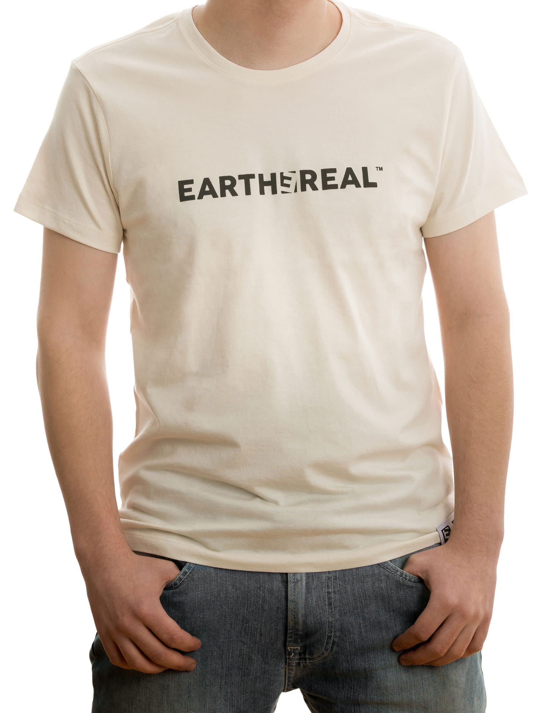 Logo T-skjorte herre – naturhvit